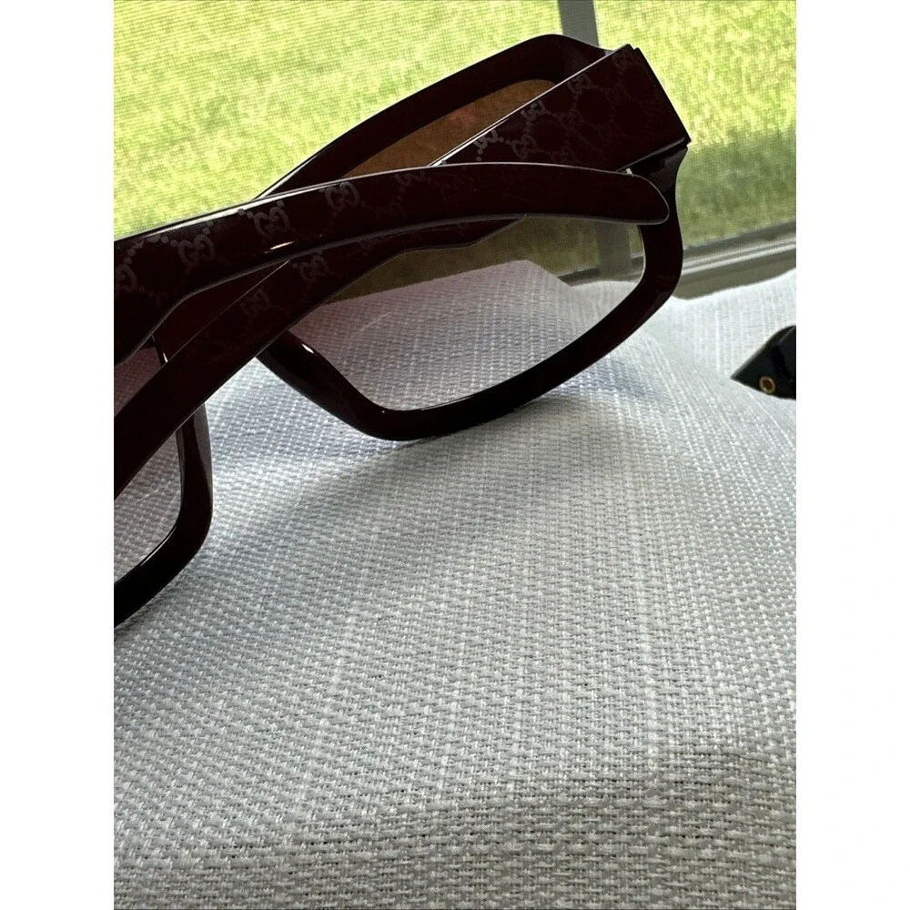 Gucci GG 1546/S BPAMD Sunglasses 66-16-120 Brown Gradient Oversized w/ Case